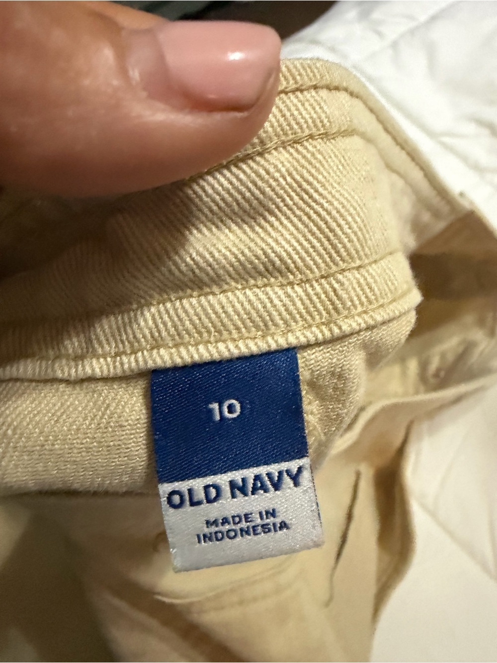 Old Navy Beige Button-Front Mini Skirt - Picture 3 of 6